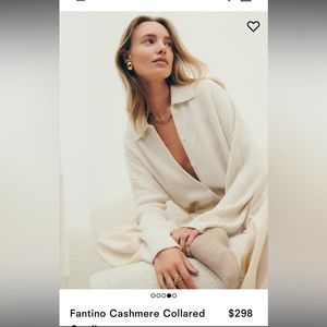 NEW with tags Reformation Fantino cashmere sweater